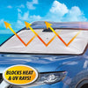 Umbrella-Style Car Windshield Sun Shade