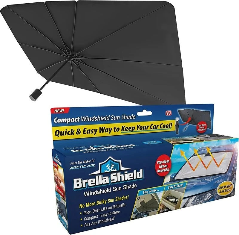 Umbrella-Style Car Windshield Sun Shade