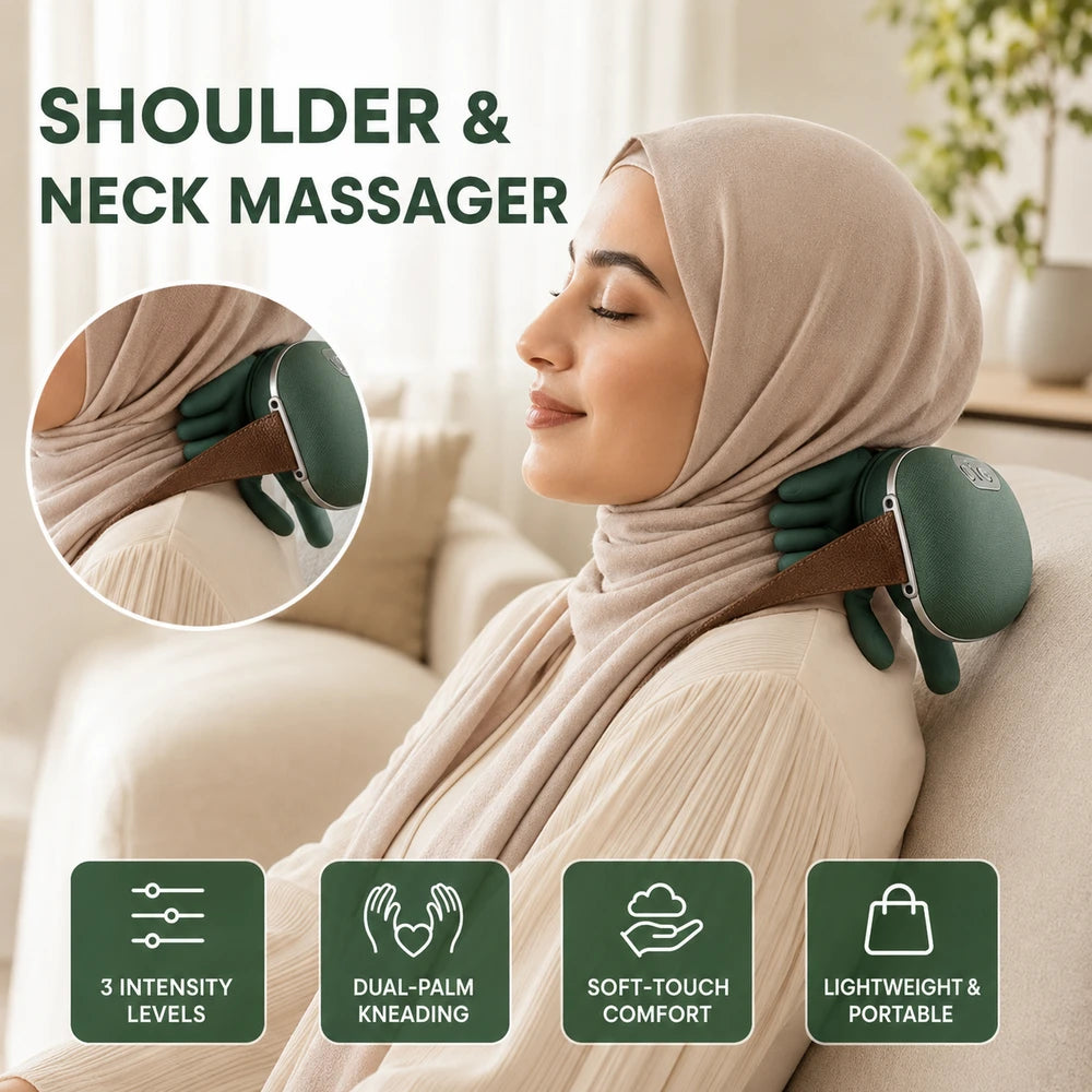 Rechargeable Shoulder and Neck Kneading Massager