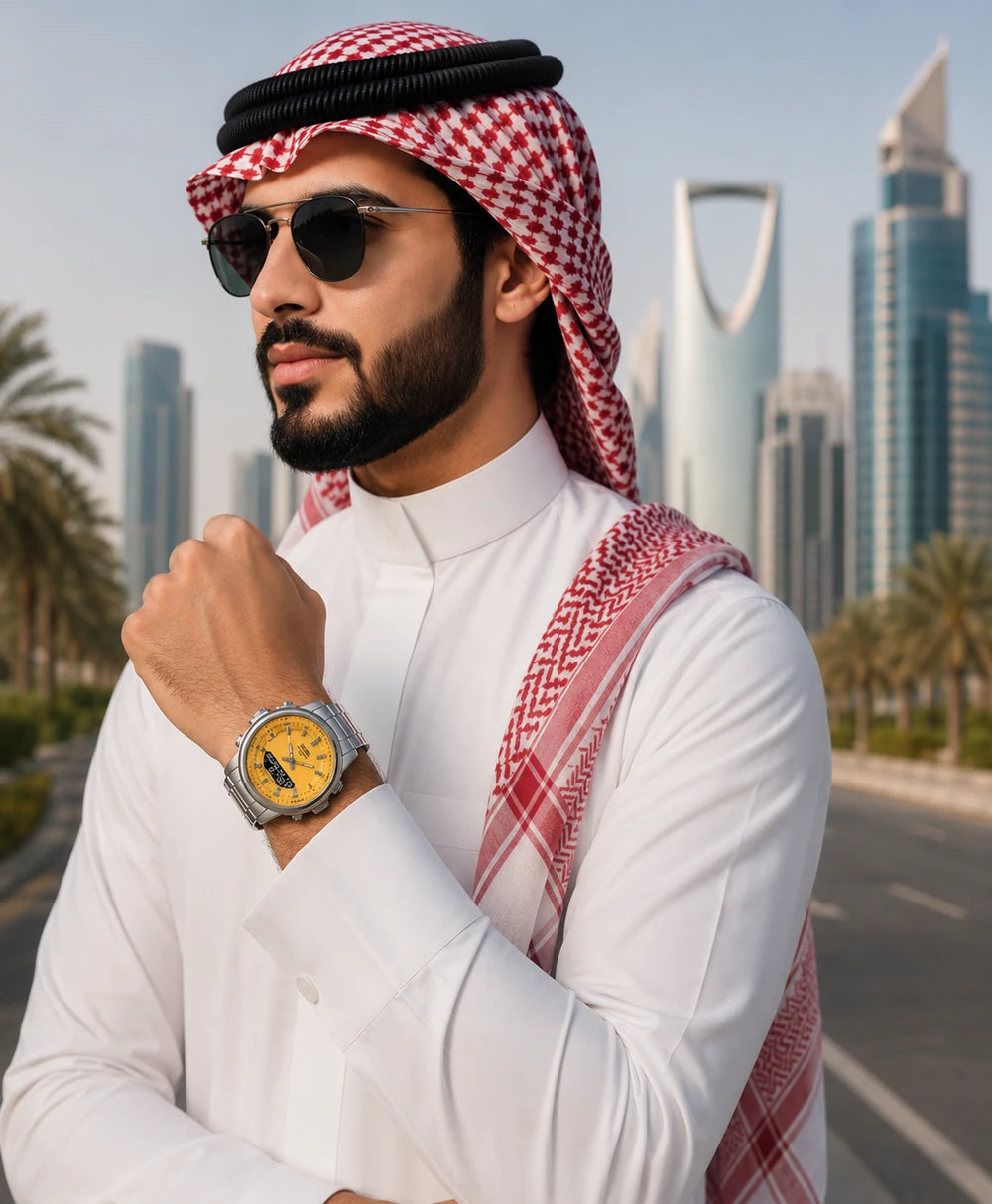 Turquoise Dial Stainless Steel Watch