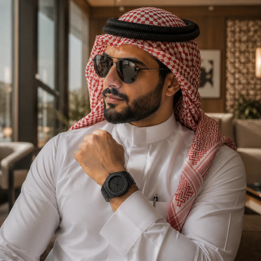 Classic Stainless Steel Arabic Numeral Watch