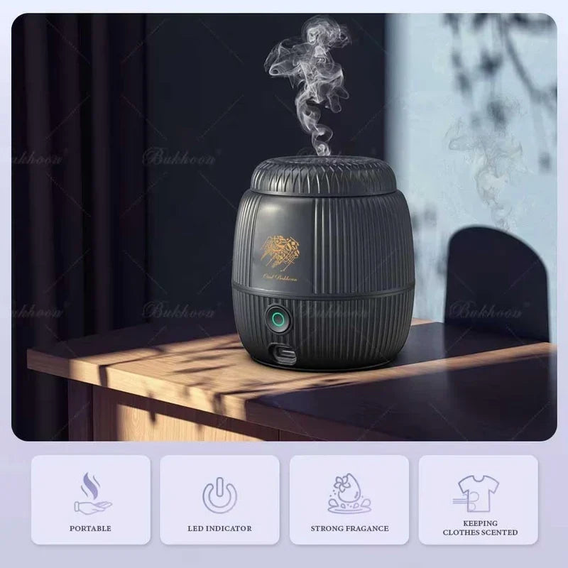 Portable Electric Incense Burner – Rechargeable Travel Oud & Bukhoor Burner