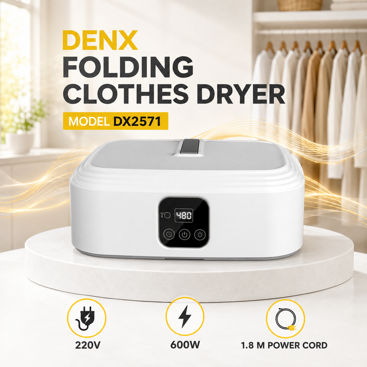 DENX DX2741 Folding Clothes Dryer with Digital Timer