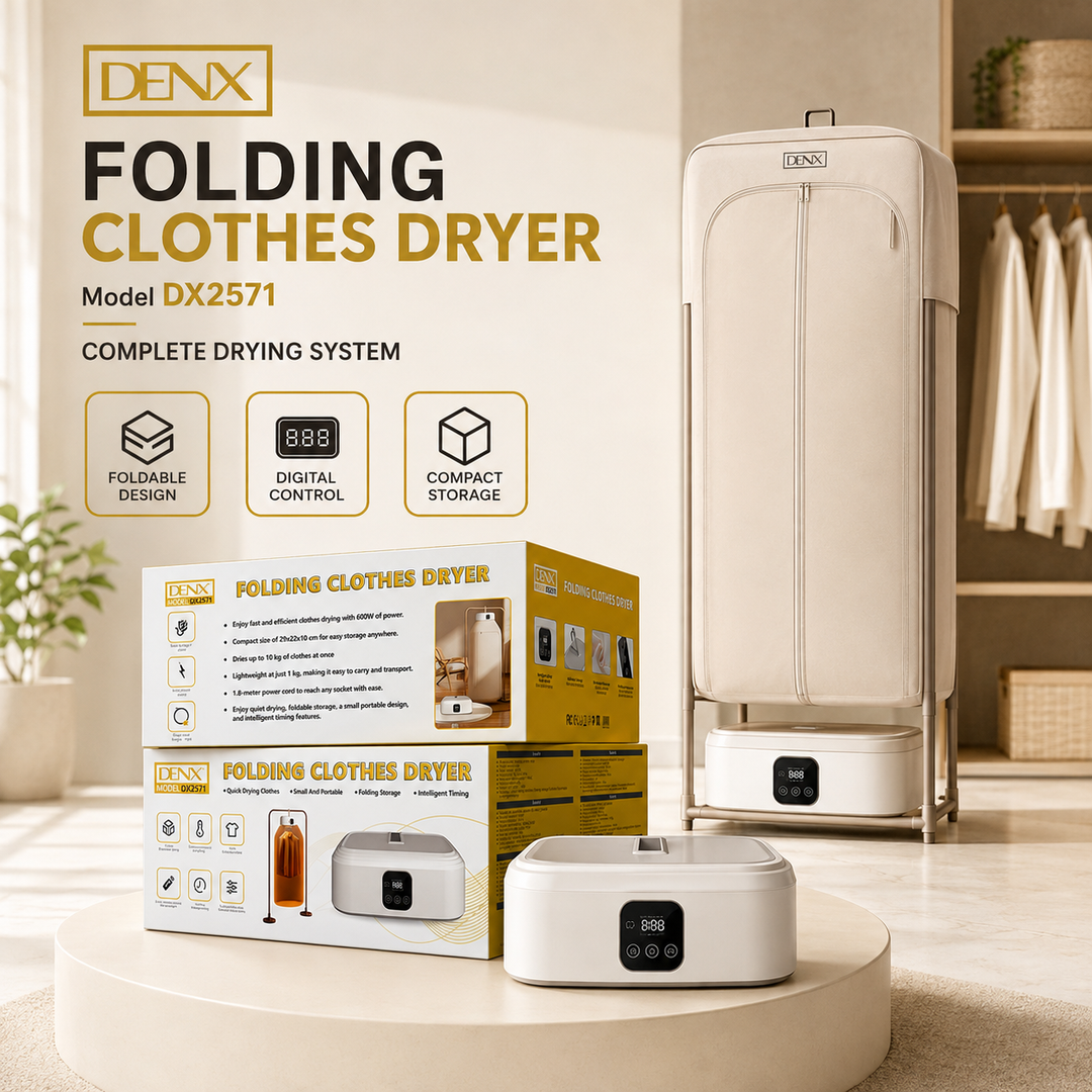 DENX DX2741 Folding Clothes Dryer with Digital Timer