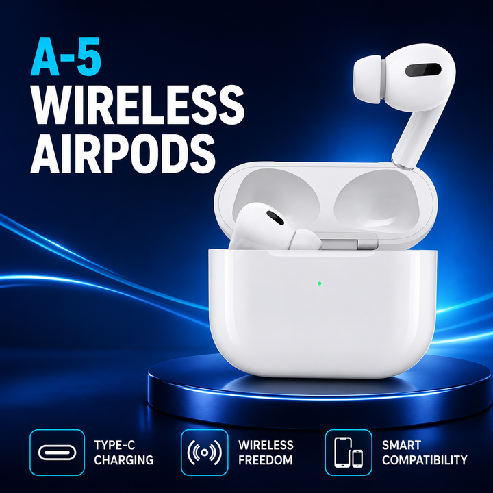 A-5 Wireless Airpods – Type-C Charging Earbuds