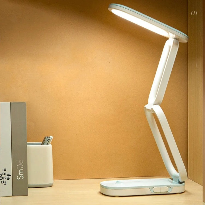 Kamisafe Rechargeable Table Lamp – Foldable LED Desk Light for Study, Office &amp; Bedside
