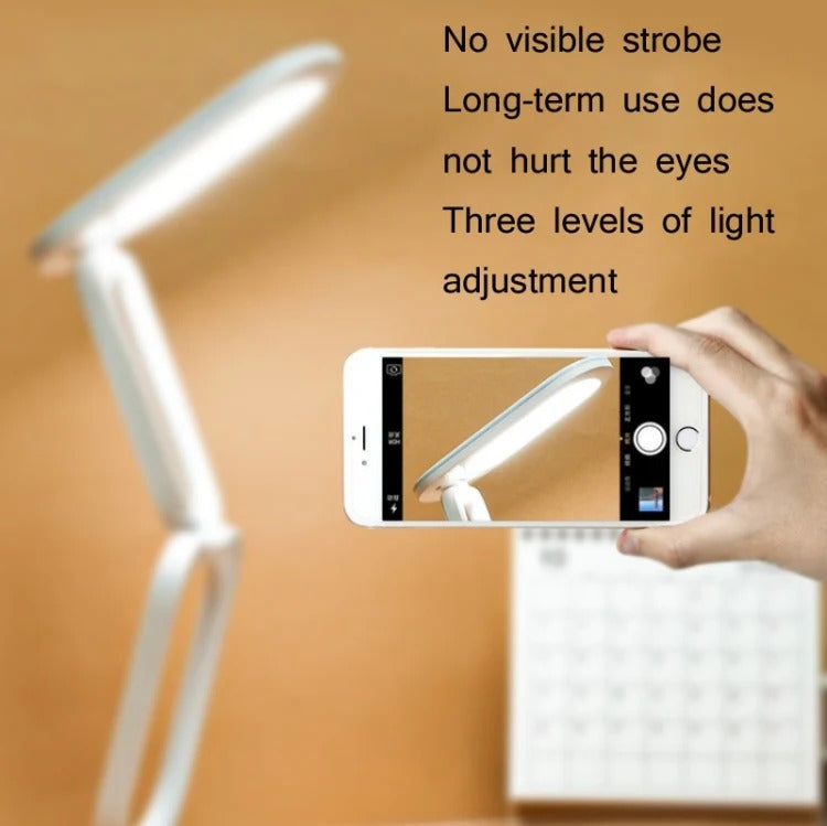 Kamisafe Rechargeable Table Lamp – Foldable LED Desk Light for Study, Office &amp; Bedside