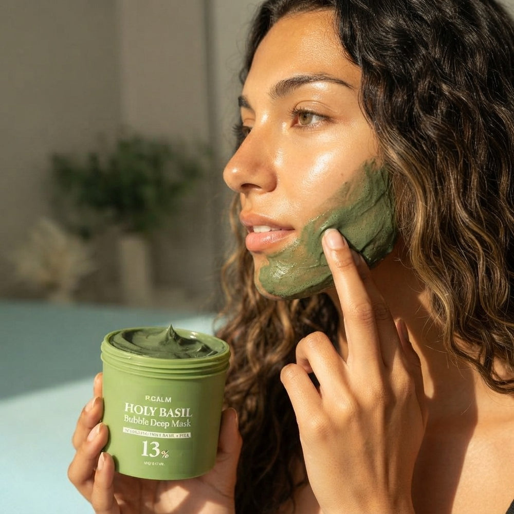 Holy Basil Bubble Deep Cleansing Mask