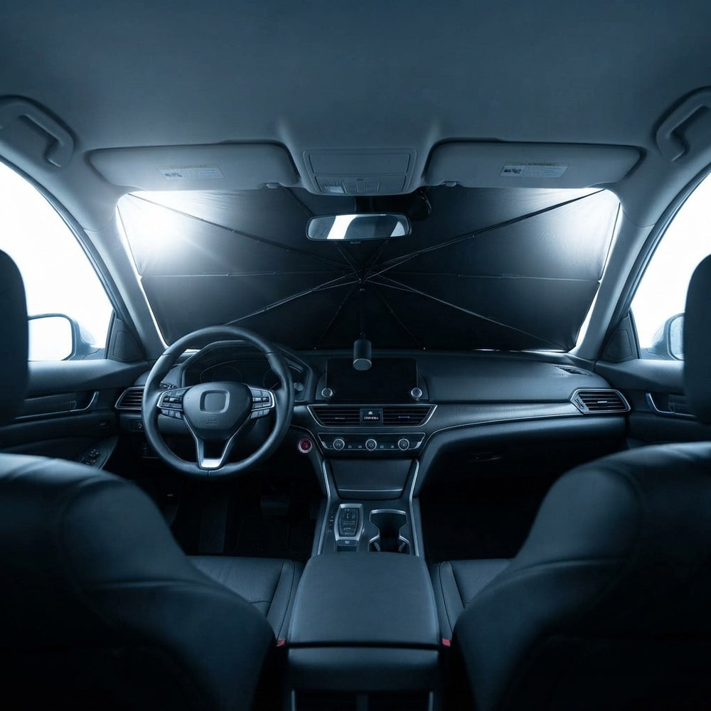 Umbrella-Style Car Windshield Sun Shade