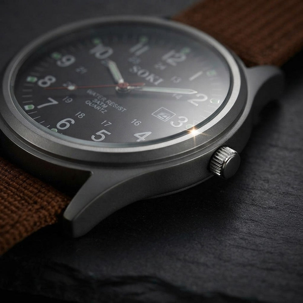 Nylon Strap Analog Wristwatch