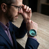 Turquoise Dial Stainless Steel Watch