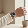 Classic Stainless Steel Arabic Numeral Watch