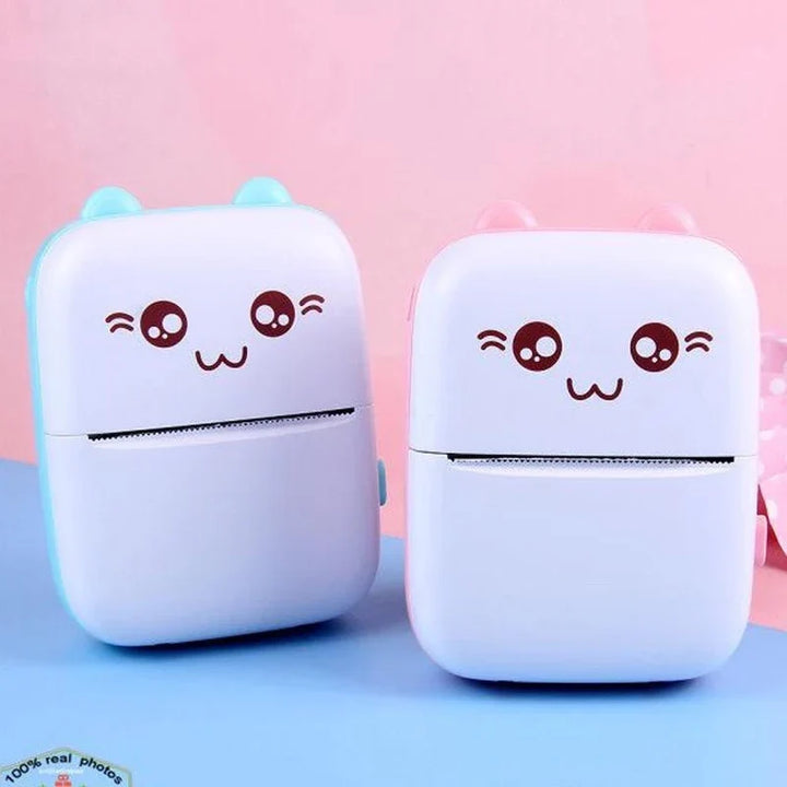 Portable Wireless Mini Pocket Thermal Printer | Bluetooth Inkless Sticker & Photo Printer for Study, Work & Crafting